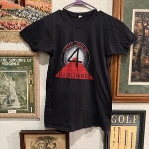 Vintage 1981 RARE Foreigner 81-82 Concert Tour Rock Band Shirt Size Large